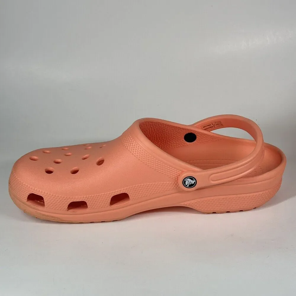 Crocs Mens Size 13 Papaya Classic Clog Mule Authentic Shoe Style 10001 - Picture 8 of 15